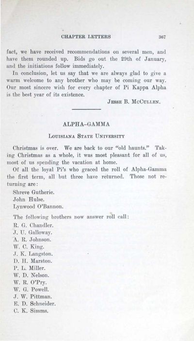 Alpha-Gamma, February 1919